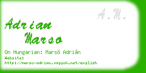 adrian marso business card